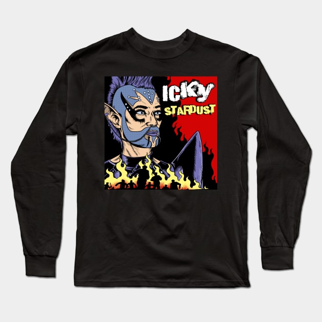 Icky Stardust - Punk Long Sleeve T-Shirt by Coffin Curse Records